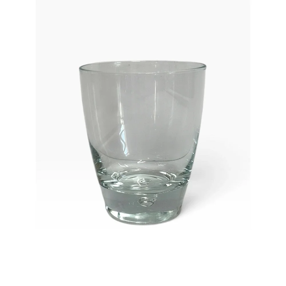 Bormioli Rocco Rocks Glass  Clear Luna Bubble Base Italy